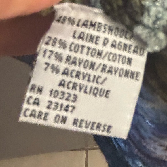 Talbots Women's Fair Isle Cardigan Sweater M Multicolor Lambswool - Picture 7 of 7